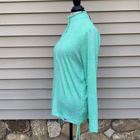 The Black Dog Ladies Outfitters Half Zip - Minty Green - Picture 12 of 16